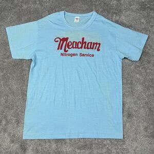 Vtg Meacham Nitrogen Service T-Shirt Size M USA DG Sportswear Indie 70s Retro